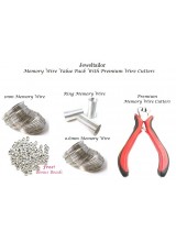 100+ Loops Bracelet & Ring Memory Wire Value Pack With 10 FREE Bonus End Beads & Premium memory Wire Cutters 